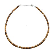 Collier Chakra Perles Heishi Oeil De Tigre