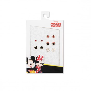 Lot de 5 paires de boucles d'oreilles Disney - Mickey et Minnie