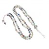 Sautoir Mala Multicolore Pierres Naturelles Argent 925 - vue V1