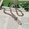 Sautoir Mala Labradorite et Cristal de Roche Argent 925 - vue V2