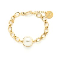 bracelet perle doré à l'or fin - NÉLYA