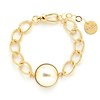 maxi bracelet perle doré à l'or fin - NÉLYA - vue V1