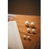 boucles d'oreilles puces perles plaqué argent - NÉLYA - vue V3