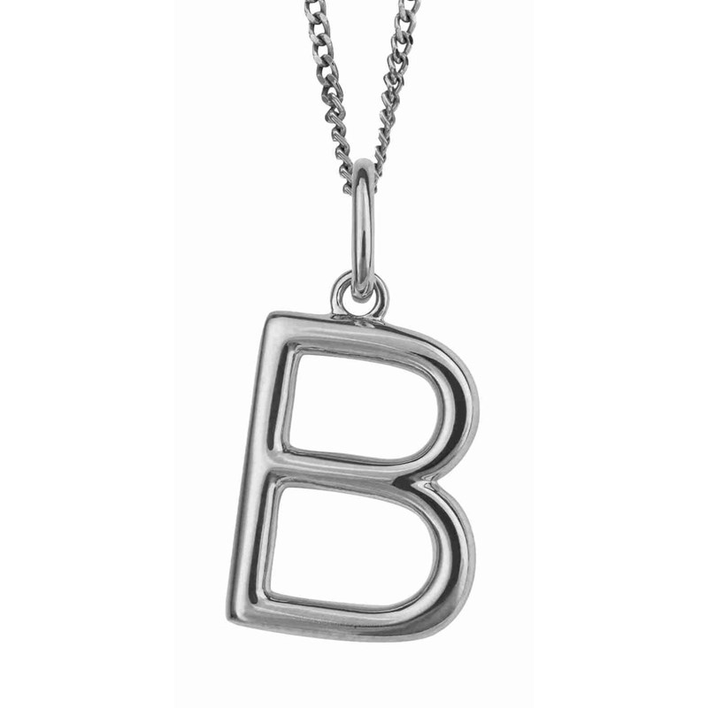 Collier lettre B en argent 925