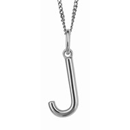 Collier lettre J en argent 925