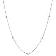 Collier en or blanc 375