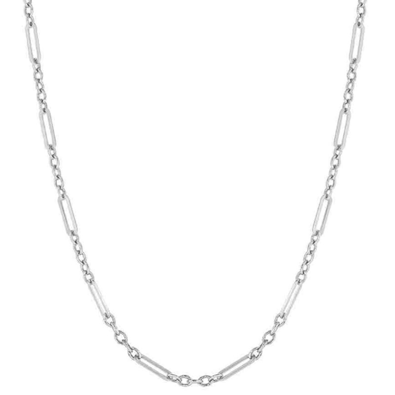 Collier en or blanc 375