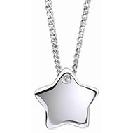 Collier étoile diamant pour enfant en argent 925