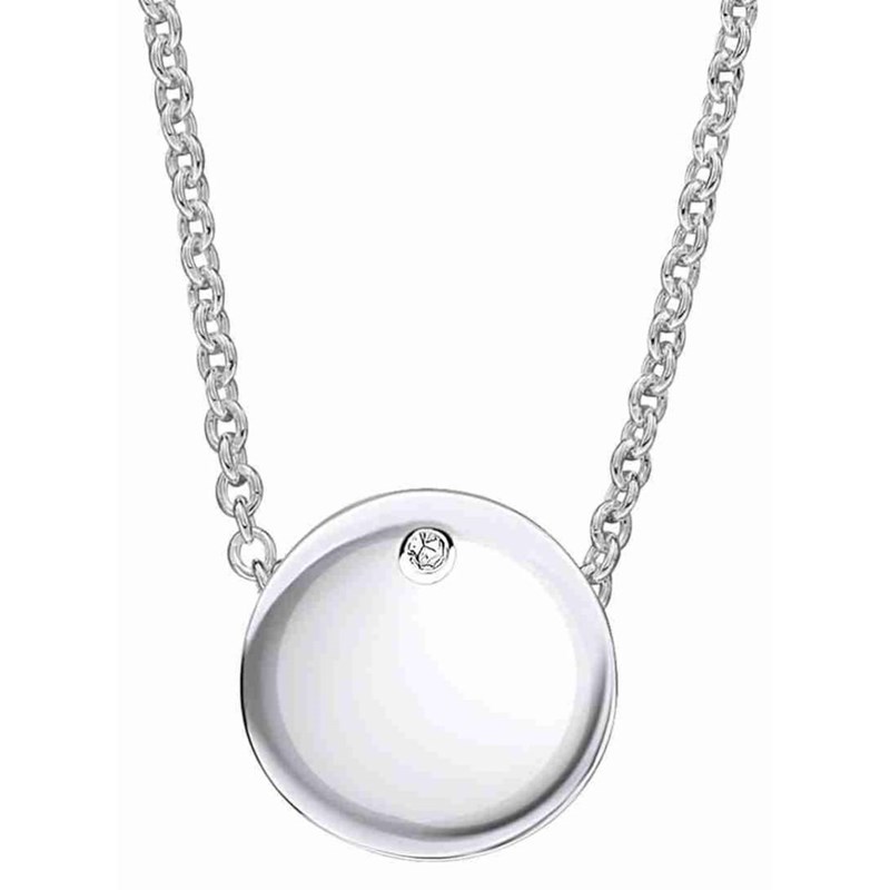 Collier cercle diamant pour enfant en argent 925