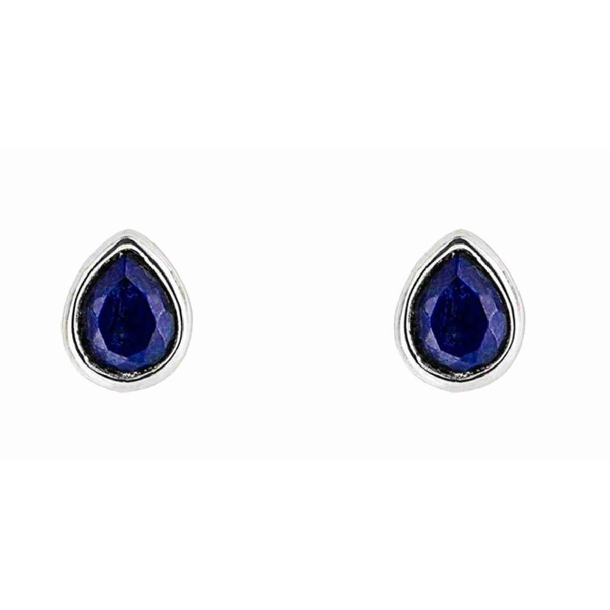 Boucle d'oreille Lapis-lazuli bleu en argent 925