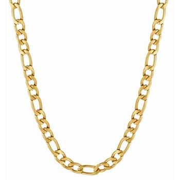 Collier plaqué or en acier inoxydable