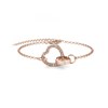 Parure Simply Love Locked Heart - Or Rosé et Cristal - vue V3