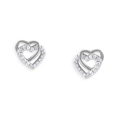 Boucles d'oreilles en argent 925 Rhodié et Oxydes de zirconium - Femme - Pendant - Crochet Argent - Achat / Vente boucle d'oreille Boucles d'oreilles en argent 925 Rhodié et Oxydes de