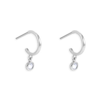 Gerhodineerd 925 zilveren hanger oorbellen met zirkonium oxides