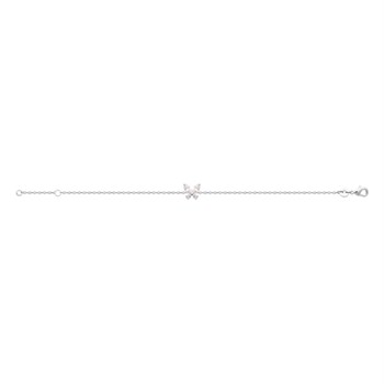 Bracelet papillon d'oxydes de zirconiums Argent 925 Rhodié