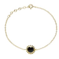 Bracelet en vermeil Grand Soleil et Pierre