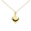 Collier - Pendentif Or 18 Carats 750/000 Jaune - Coeur - Chaine Dorée - vue V1