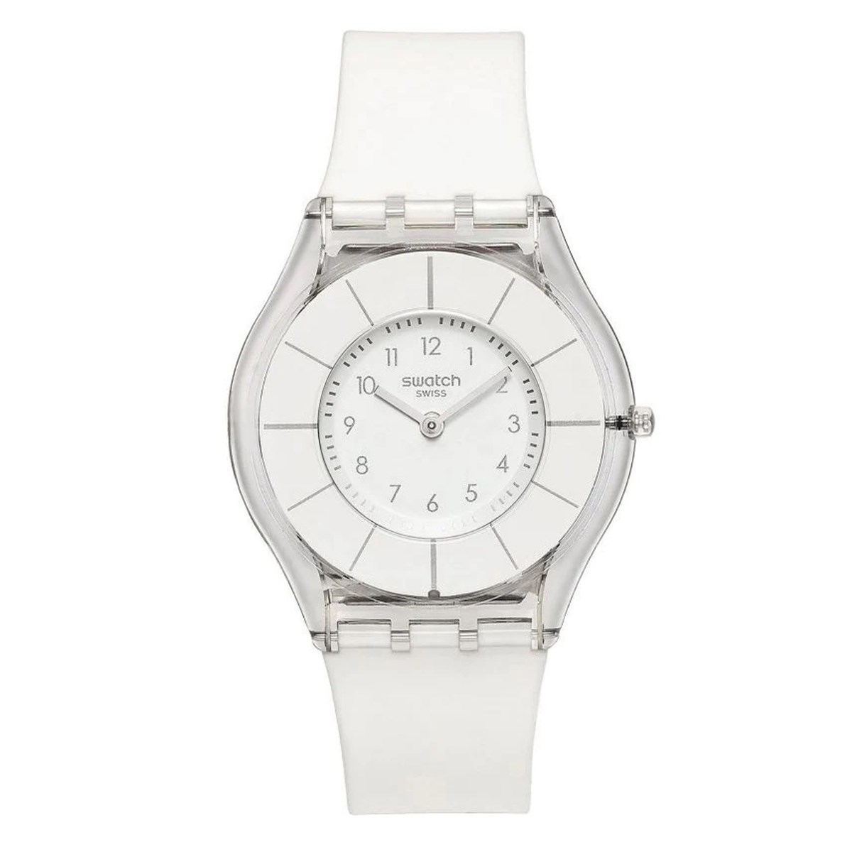 Montre femme Swatch Skin White Classiness - vue 3