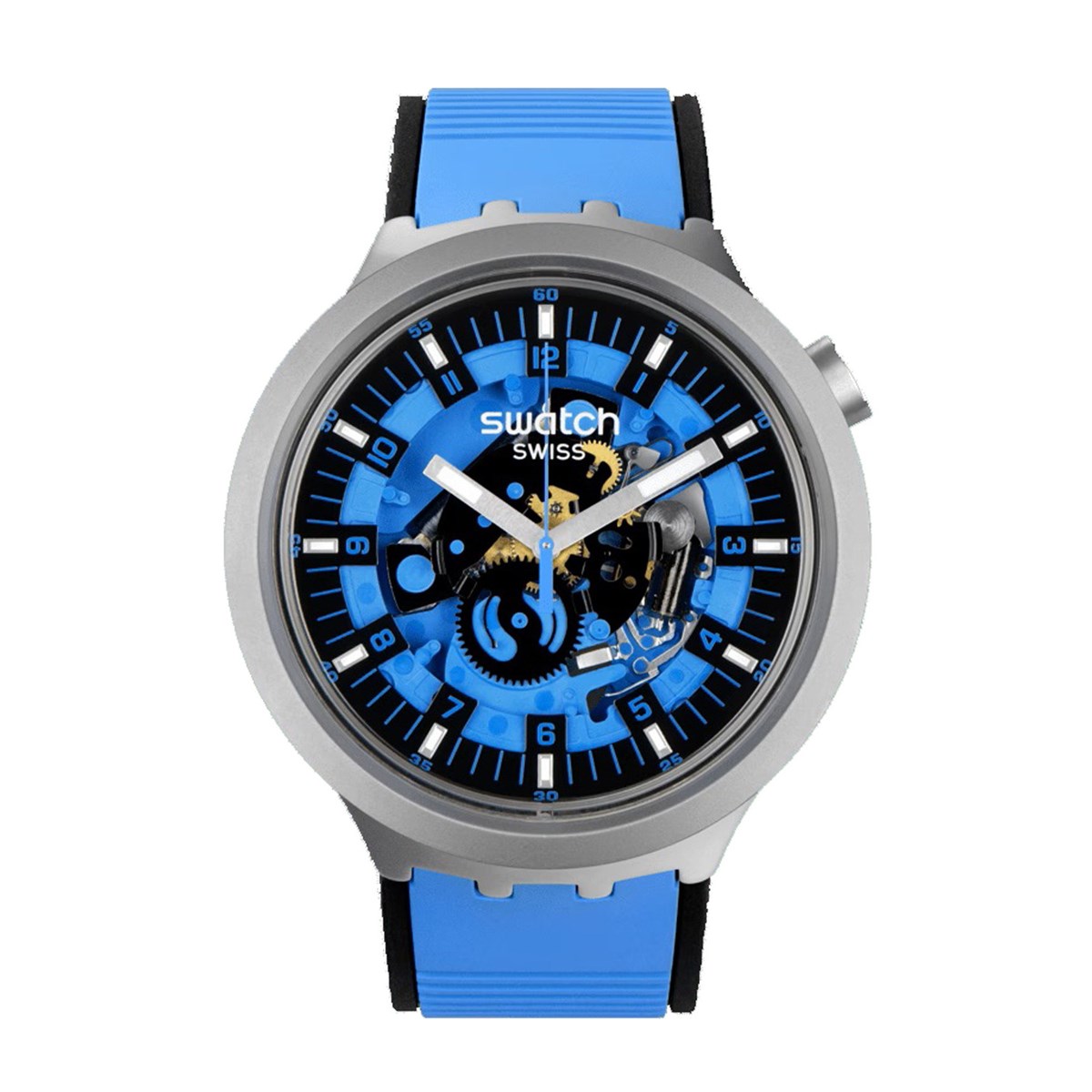 Montre Swatch Azure Blue Daze
collection Big Bold Irony - vue 3