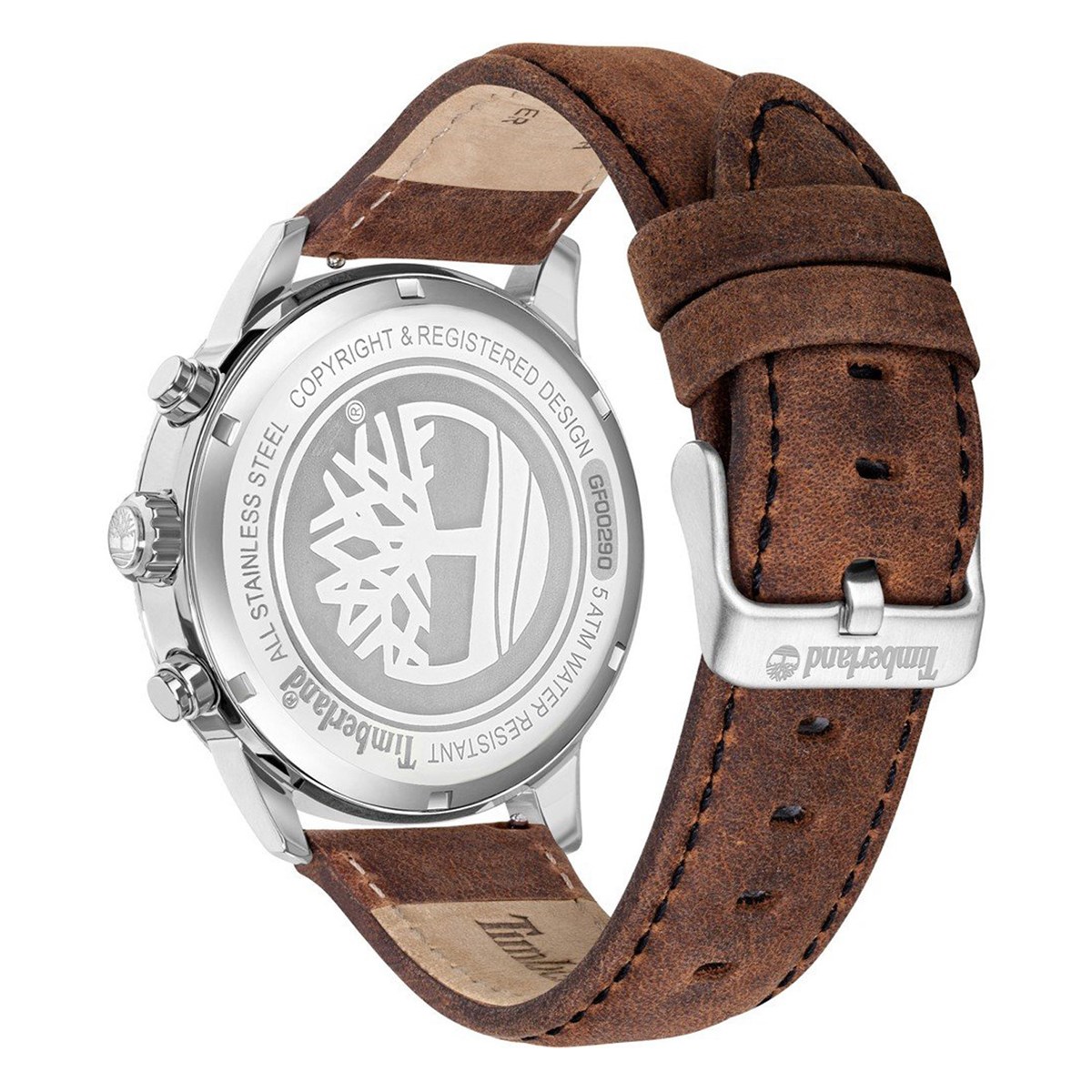 Montre Timberland Parkman cuir marron foncé - vue 4