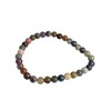 Bracelet boules polies saphirs multicolores - vue V1