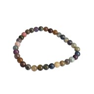 Bracelet boules polies saphirs multicolores