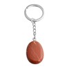 Porte-clés pierre naturelle Jaspe rouge argenté - vue V1