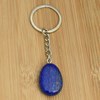 Porte-clés pierre naturelle Lapis Lazuli argenté - vue V2