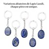 Porte-clés pierre naturelle Lapis Lazuli argenté - vue V4