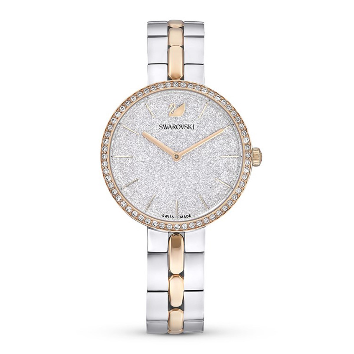 Montre Swarovski Cosmopolitan blanche et rose