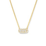 Collier Brillaxis Trilogie accompagnée_x000D_
or jaune 750/1000 et diamants