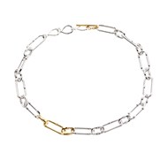 Collier Agatha Bamboo grosse maille
argenté