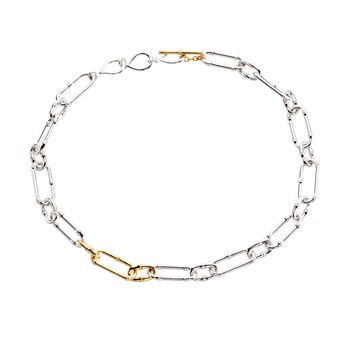 Collier Agatha Bamboo grosse maille
argenté