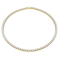 Collier Swarovski Matrix Tennis doré M