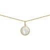 Collier Brillaxis or jaune 18 carats nacre blanche - vue V1