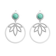 Boucles d'oreilles Les Georgettes Lotus Perle_x000D_
Collection Les Cadettes