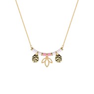 Collier Les Georgettes Lotus Pampille rose/doré
Collection Les Cadettes