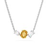Collier Swarovski Mesmera cristaux jaune et blanc - vue V1