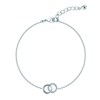 Bracelet Agatha argent entrelacé oxydes
Collection RONDOU - vue V1