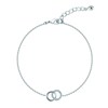 Bracelet Agatha Rondou argent oxydes - vue V1