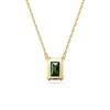 Pendentif Swarovski Stilla rectangle vert - vue V3