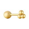 Boucle d'oreille individuelle Ania Haie Ear Edit Tri_x000D_
ple Boules doré - vue V1