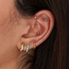 Boucle d'oreille individuelle Ania Haie Ear Edit Tri_x000D_
ple Boules doré - vue V2