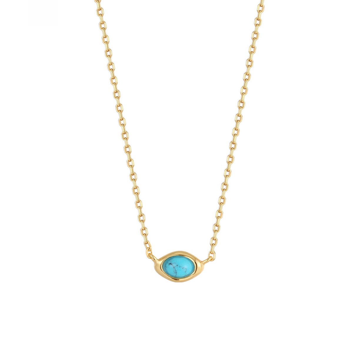 Collier Ania Haie Making Waves doré turquoise