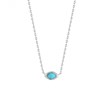 Collier Ania Haie Making Waves argenté turquoise - vue V1