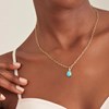 Collier Ania Haie Making Waves doré turquoise - vue V2