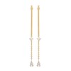 Boucles d'oreilles pendantes Brillaxis
doubles tiges - vue V3
