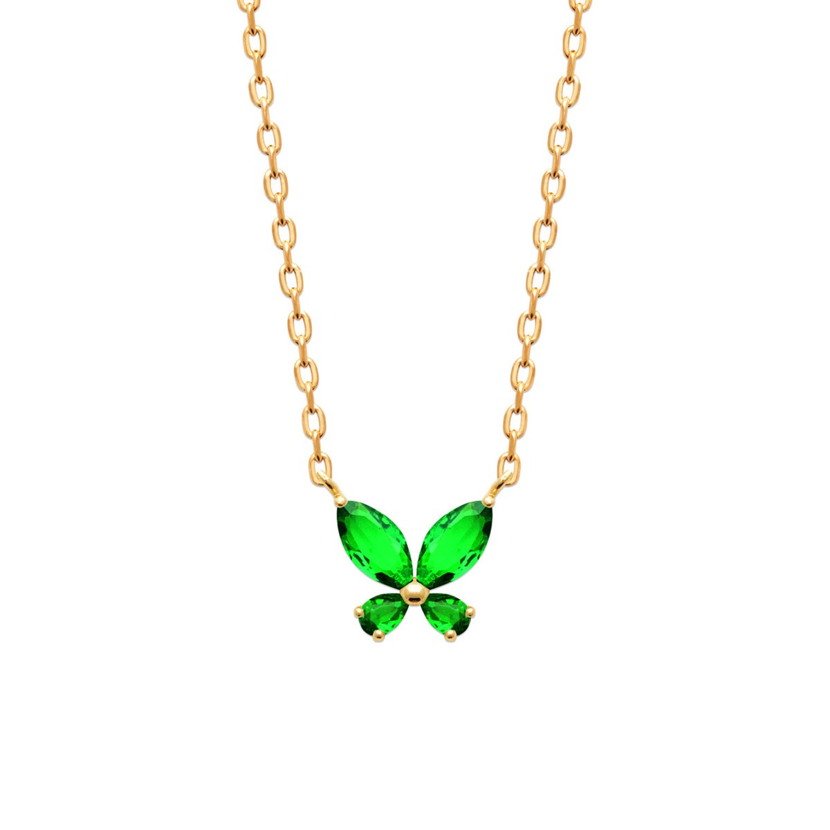 Collier Brillaxis papillon vert
45 cm