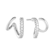 Boucles d'oreilles Sif Jakobs Ellera Due argent_x000D_
petit modèle