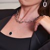 Collier Sif Jakobs FOLLINA GRANDE_x000D_
medaille à graver sertie oxydes - vue V2